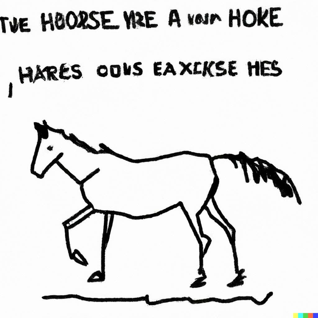 a horse, xkcd comic